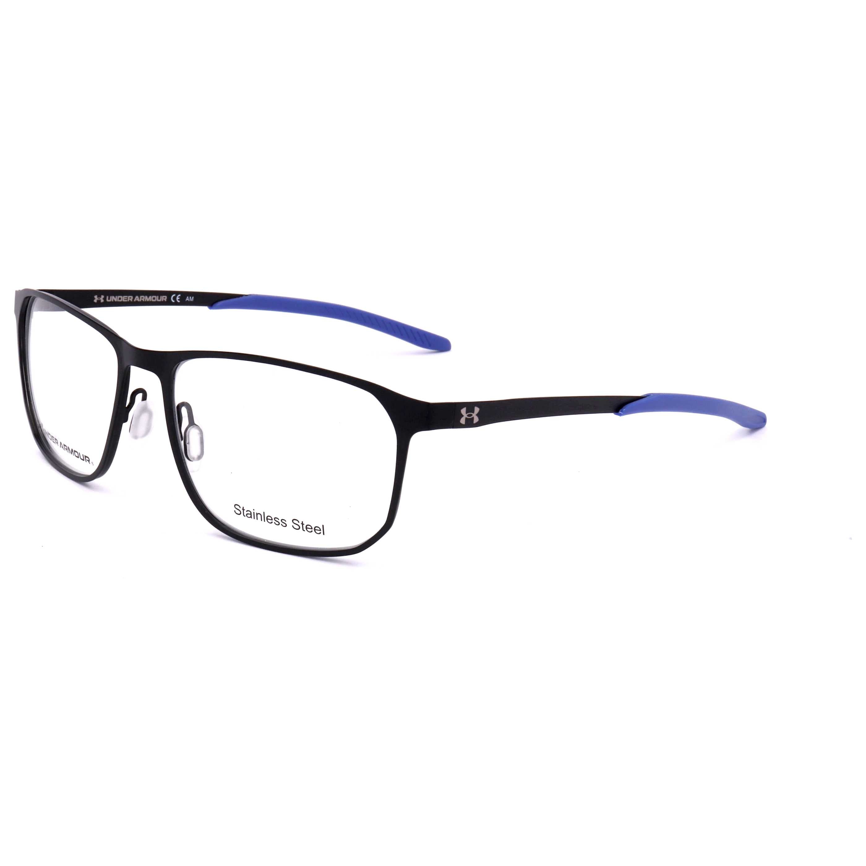 משקפי ראייה Under Armour דגם Ua5029 לגברים 58 מ״מ בצבע שחור מט כחול