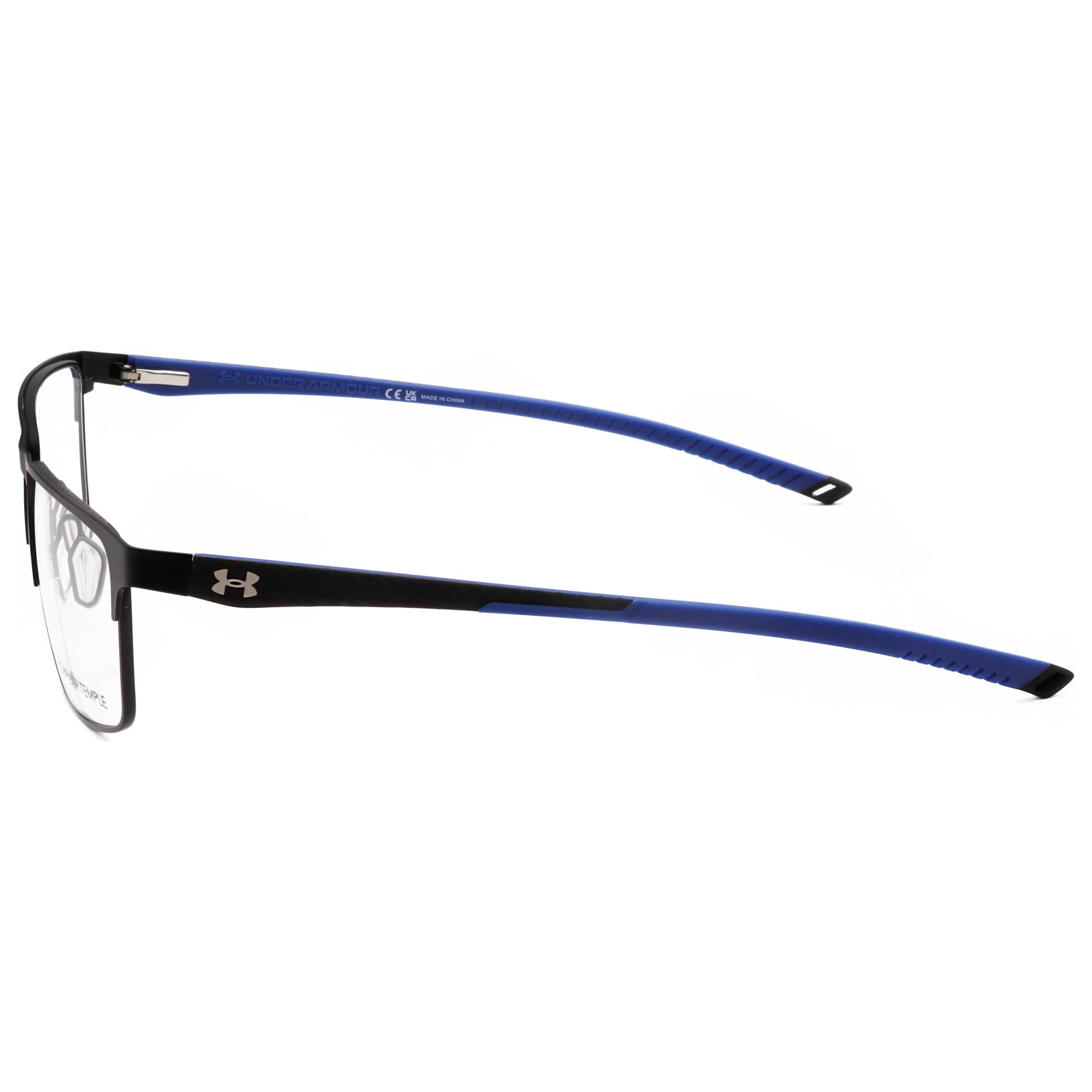 משקפי ראייה Under Armour דגם Ua5050 לגברים 54 מ״מ בצבע שחור מט כחול