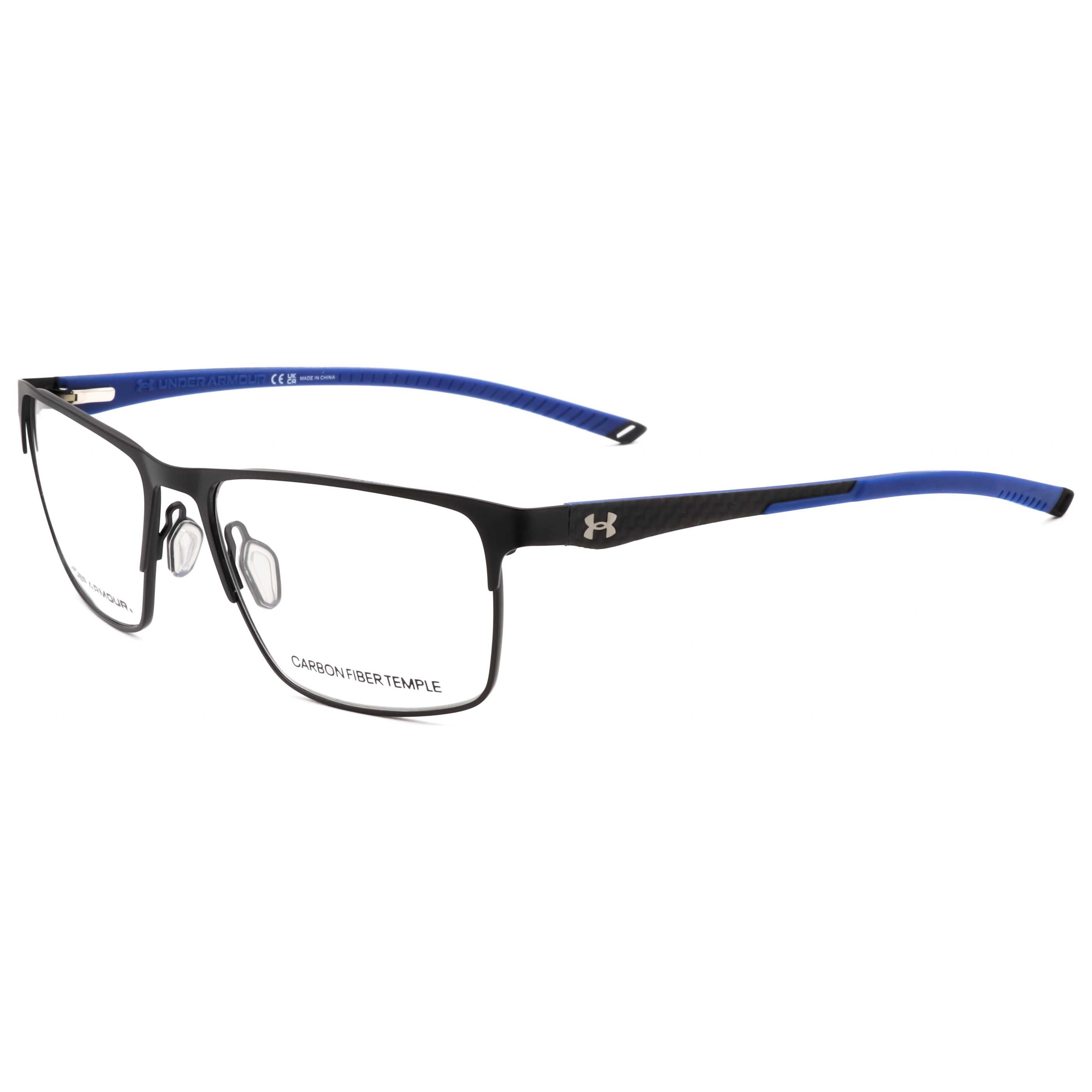 משקפי ראייה Under Armour דגם Ua5050 לגברים 56 מ״מ בצבע שחור מט כחול