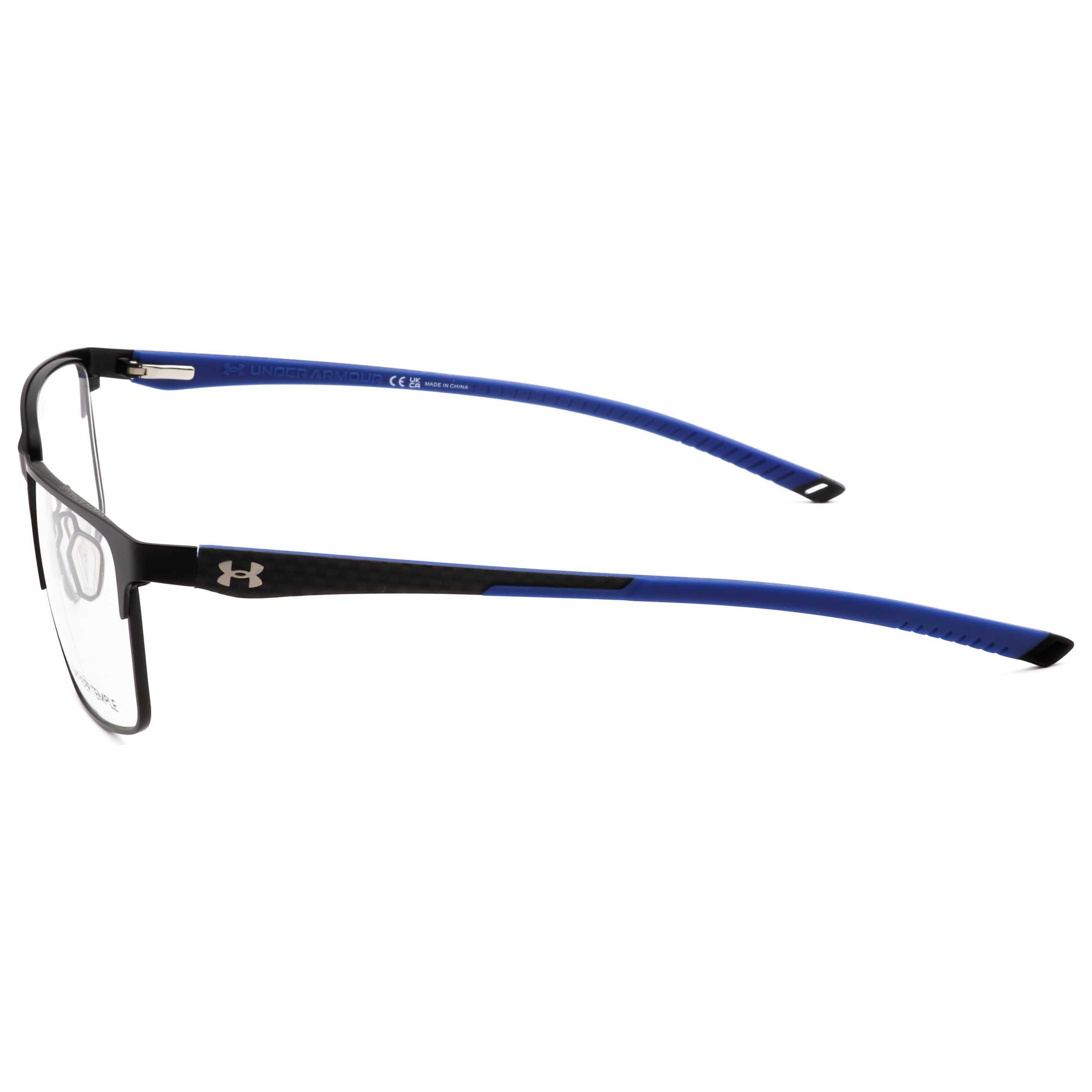 משקפי ראייה Under Armour דגם Ua5050 לגברים 56 מ״מ בצבע שחור מט כחול