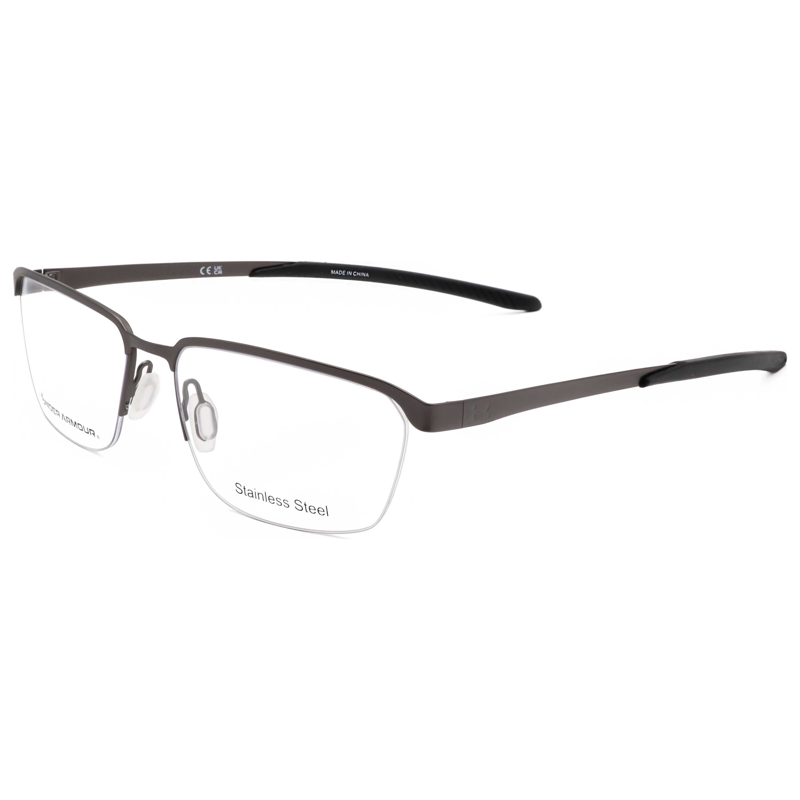 משקפי ראייה Under Armour דגם Ua5051 לגברים 56 מ״מ בצבע מט רותניום כהה