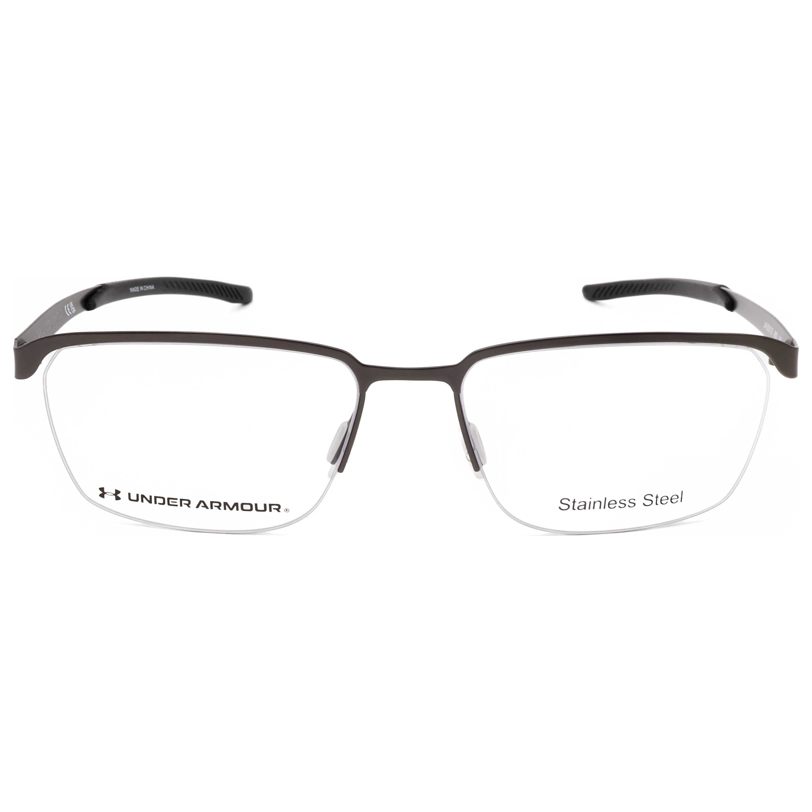 משקפי ראייה Under Armour דגם Ua5051 לגברים 56 מ״מ בצבע מט רותניום כהה