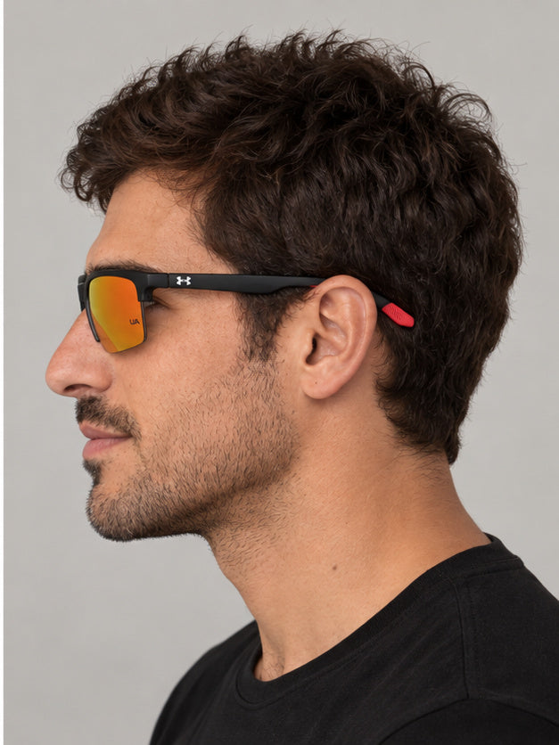 משקפי שמש Under Armour דגם Uaphenom לגברים 55 מ״מ בצבע שחור אדום
