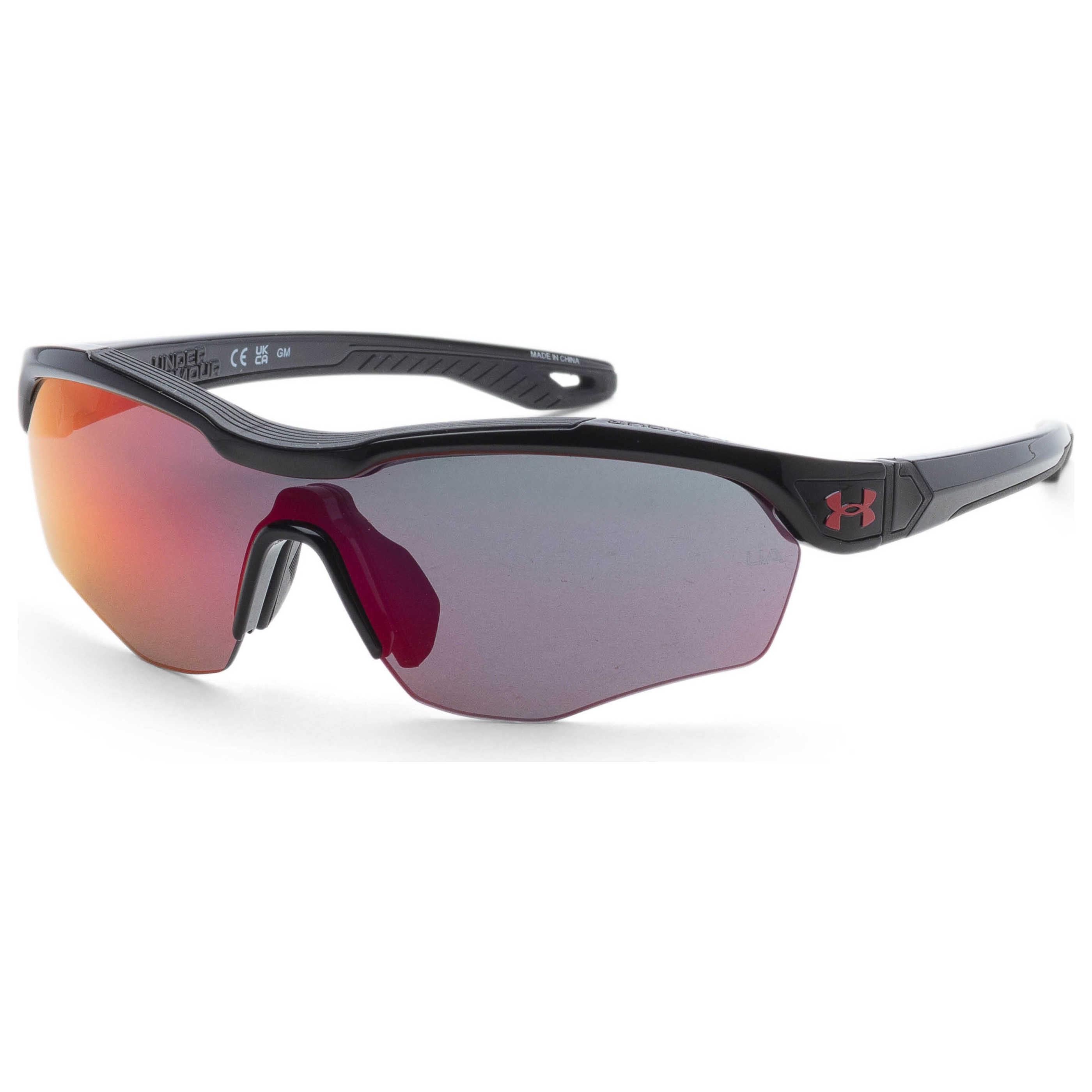 משקפי שמש Under Armour דגם Uayardprojr יוניסקס 99 מ״מ בצבע שחור אדום