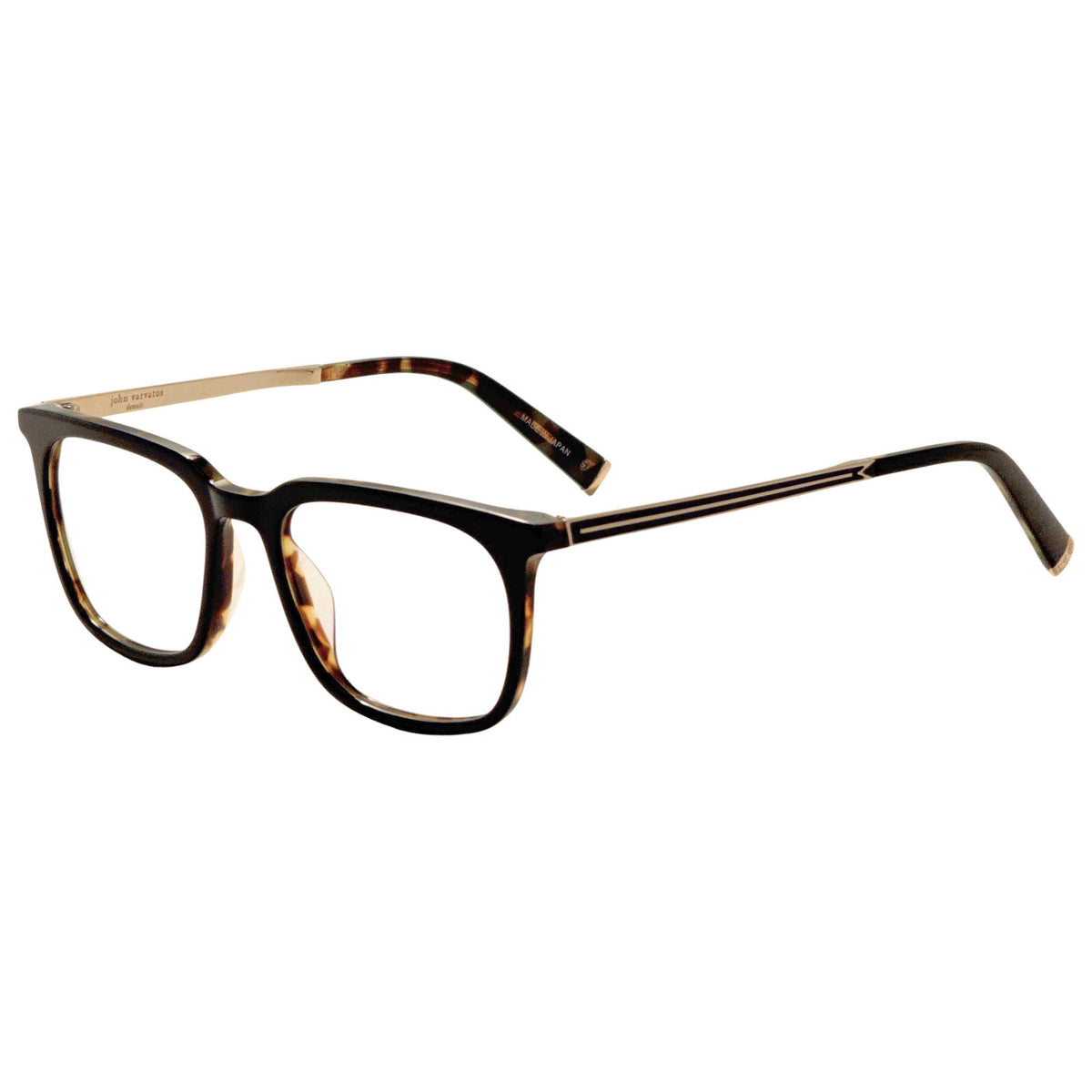 John Varvatos Men's 51 mm Black Tortoise Eyeglasses V411510BLT
