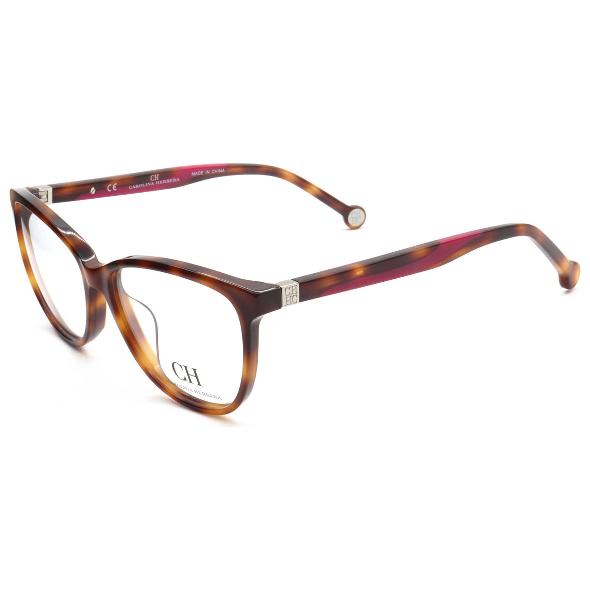 משקפי ראייה Carolina Herrera דגם Vhe770K לנשים 53 מ״מ בצבע שחור-Beige הוואנה