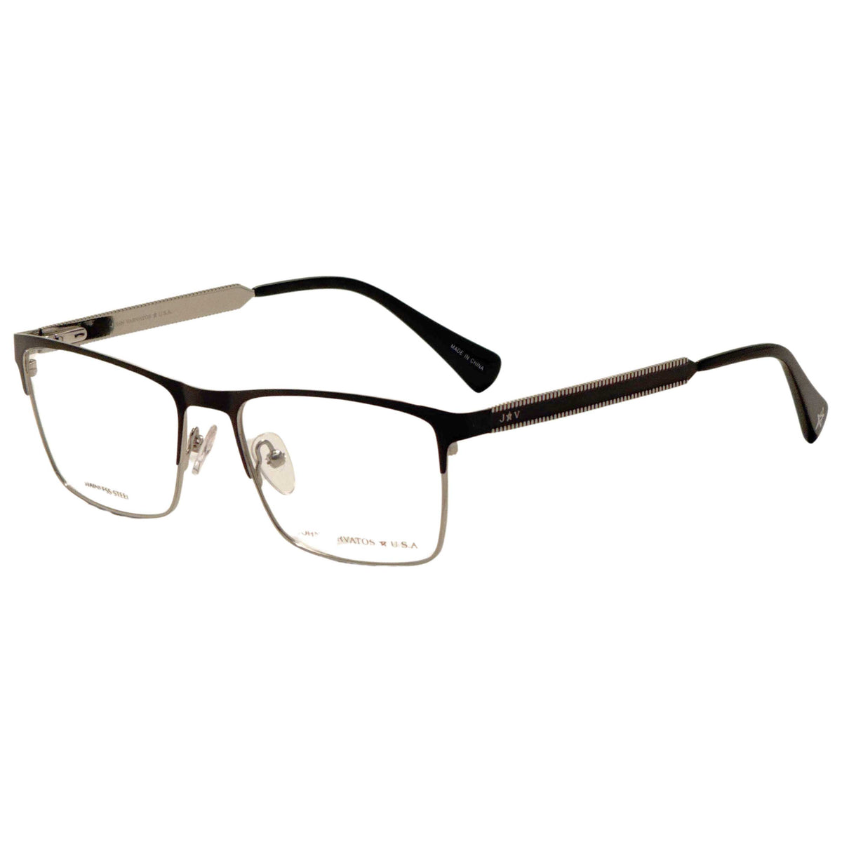 John Varvatos Men's 54 mm Black Gold Eyeglasses VJVCK12540BLG