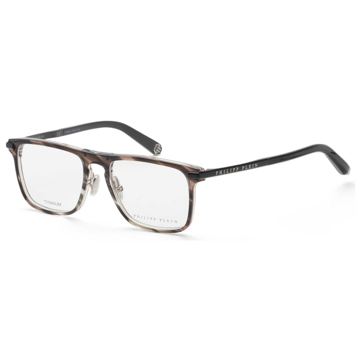 משקפי ראייה Philipp Plein דגם Vpp019M0Xas לגברים 53 מ״מ בצבע חום