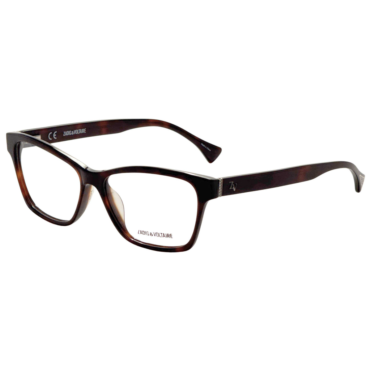 Zadig & Voltaire Unisex 54 mm Brown Eyeglasses VZV012-5401AY