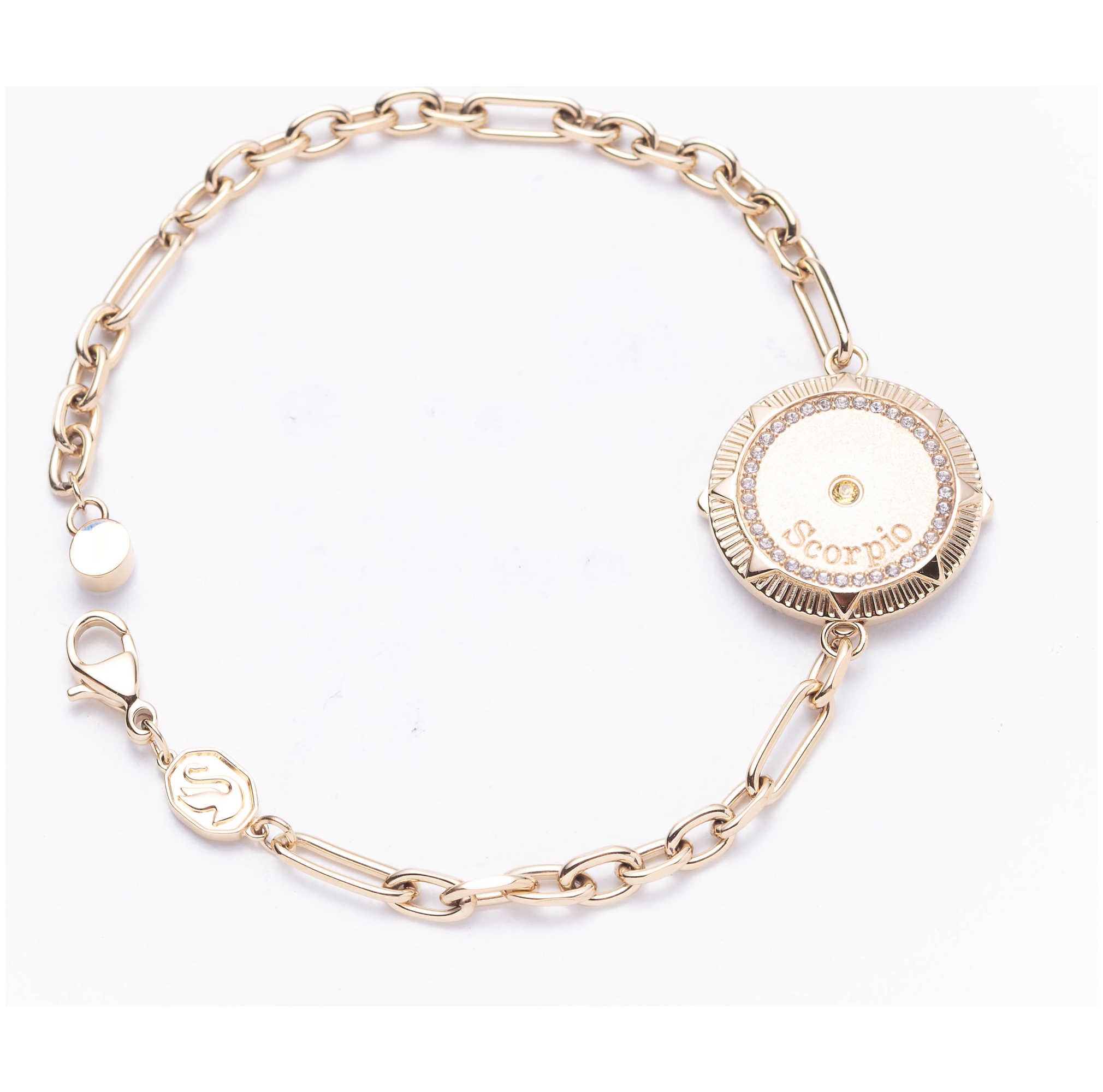צמיד Zodiac Scorpio עם קריסטל לבן של Swarovski