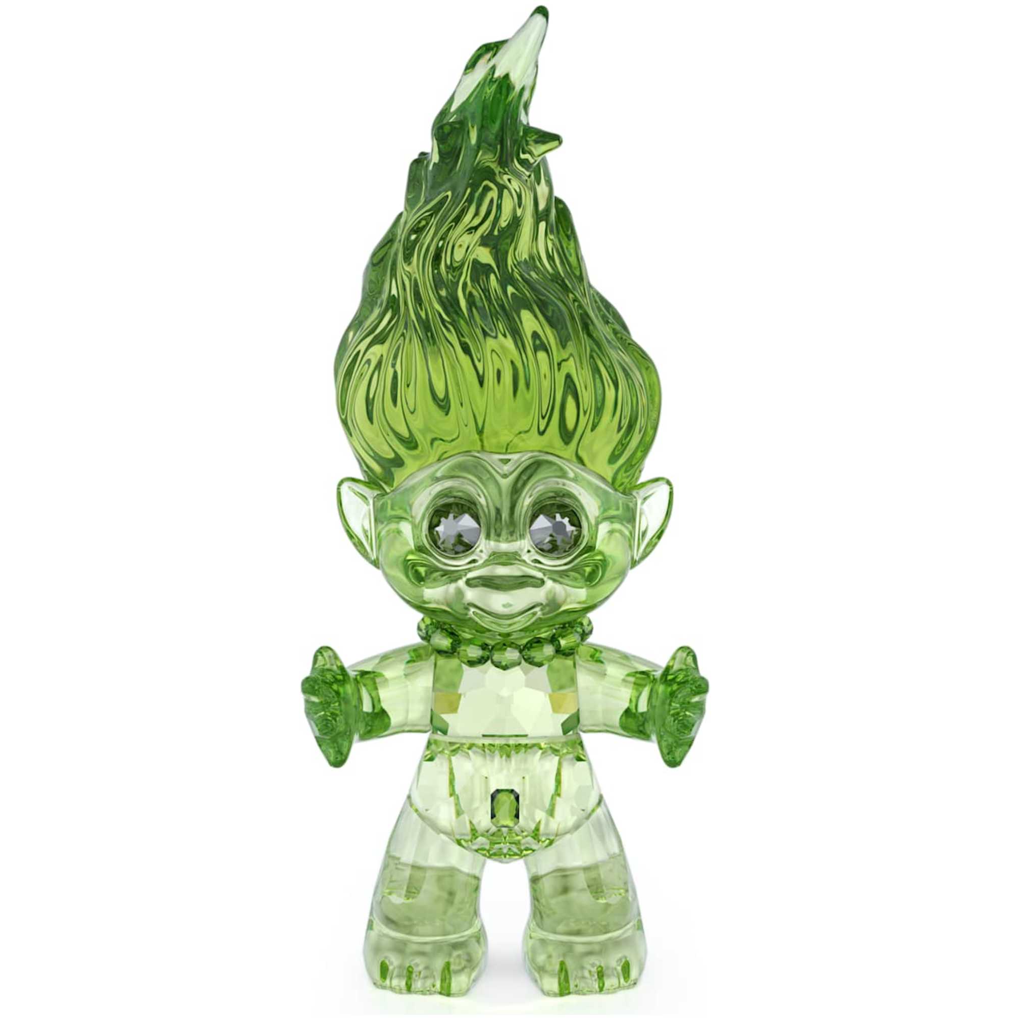 פסלון קריסטל Good Luck Trolls בצבע ירוק של Swarovski